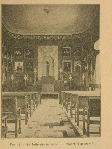 La salle des Actes de la faculté de médecine de Montpellier