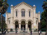 Façade du temple Protestant actuel (1870), élévation côté rue Maguelone 