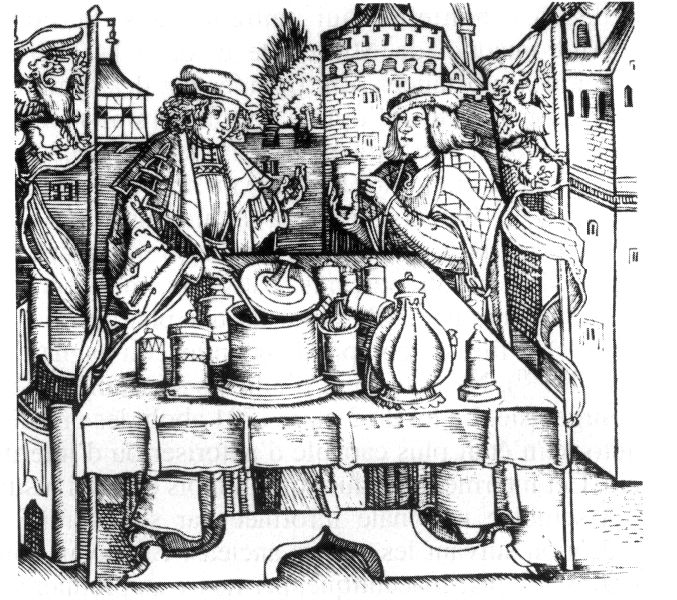 Préparation de thériaque en public