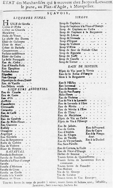 Document du musée de la Pharmacie, Montpellier