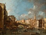 Vue du Grand Canal et du pont du Rialto à Venise