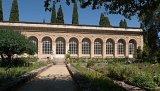 Jardin des Plantes de Montpellier, vue de l'Orangerie 