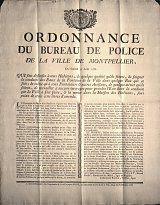 Ordonnance du bureau de police de la ville de Montpellier